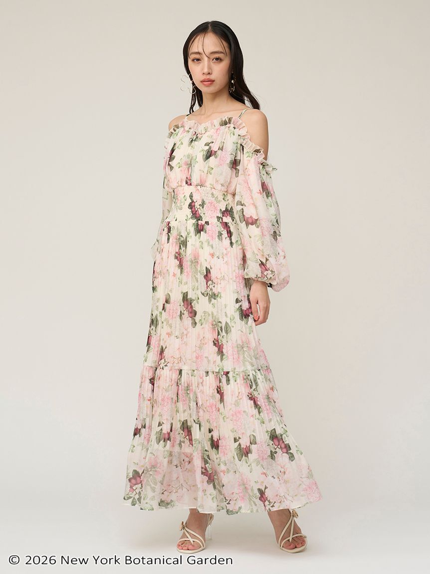 SNIDEL「NYBG ギャザープリーツワンピース」|ワンピース|