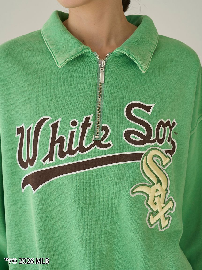 SNIDEL「【MLB】Sustainableハーフジップスウェット」|スウェット・ジャージ|