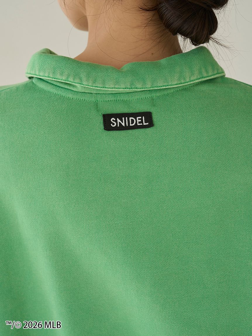 SNIDEL「【MLB】Sustainableハーフジップスウェット」|スウェット・ジャージ|