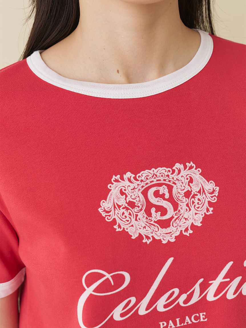 SNIDEL「【UVカット】エンブレムリンガーTシャツ」|Tシャツ・カットソー|