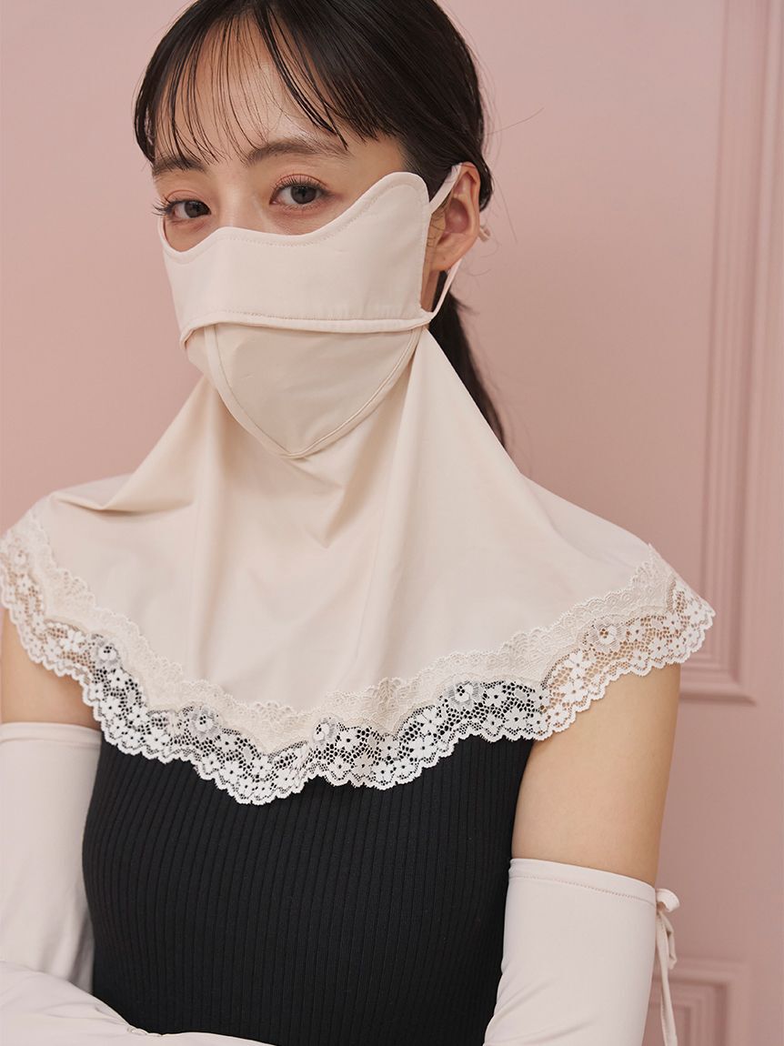 SNIDEL「【UVカット】レースベールマスク」|その他|