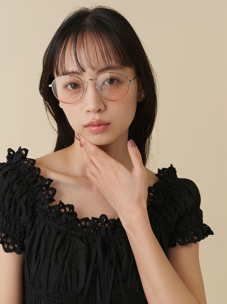 SNIDEL「ブラッシュティントレンズ」|サングラス|SLV