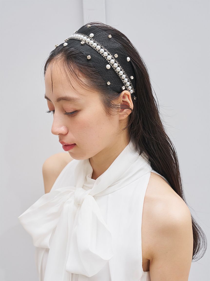 SNIDEL「スプリンクルビジューカチューシャ」|ヘアバンド|