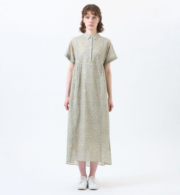 MACKINTOSH PHILOSOPHY「Snowblue Garden サイドギャザーワンピース」|ワンピース|