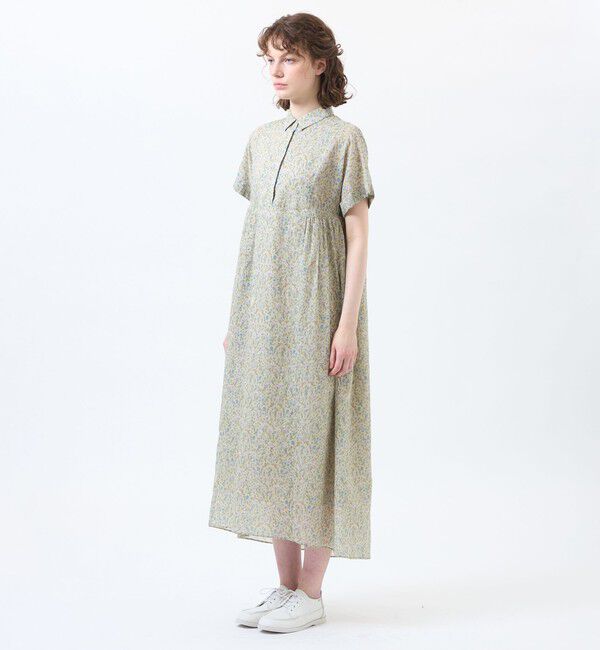 MACKINTOSH PHILOSOPHY「Snowblue Garden サイドギャザーワンピース」|ワンピース|