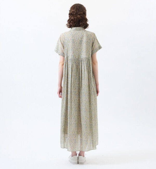 MACKINTOSH PHILOSOPHY「Snowblue Garden サイドギャザーワンピース」|ワンピース|