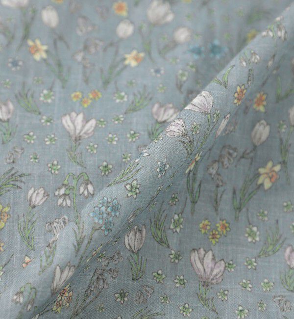 MACKINTOSH PHILOSOPHY「Snowblue Garden サイドギャザーワンピース」|ワンピース|