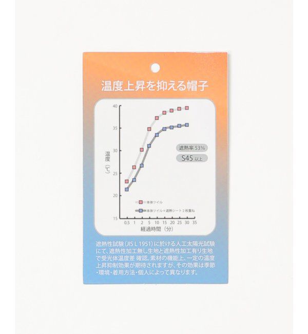 ikka「遮熱ツイルキャップ」|その他|