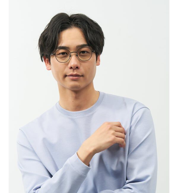  「【WEB限定】SUNCUTGlasses/UV100%CUT ボストン型 クリアサングラス |メタル 紫外線対策 UVカット」|サングラス|