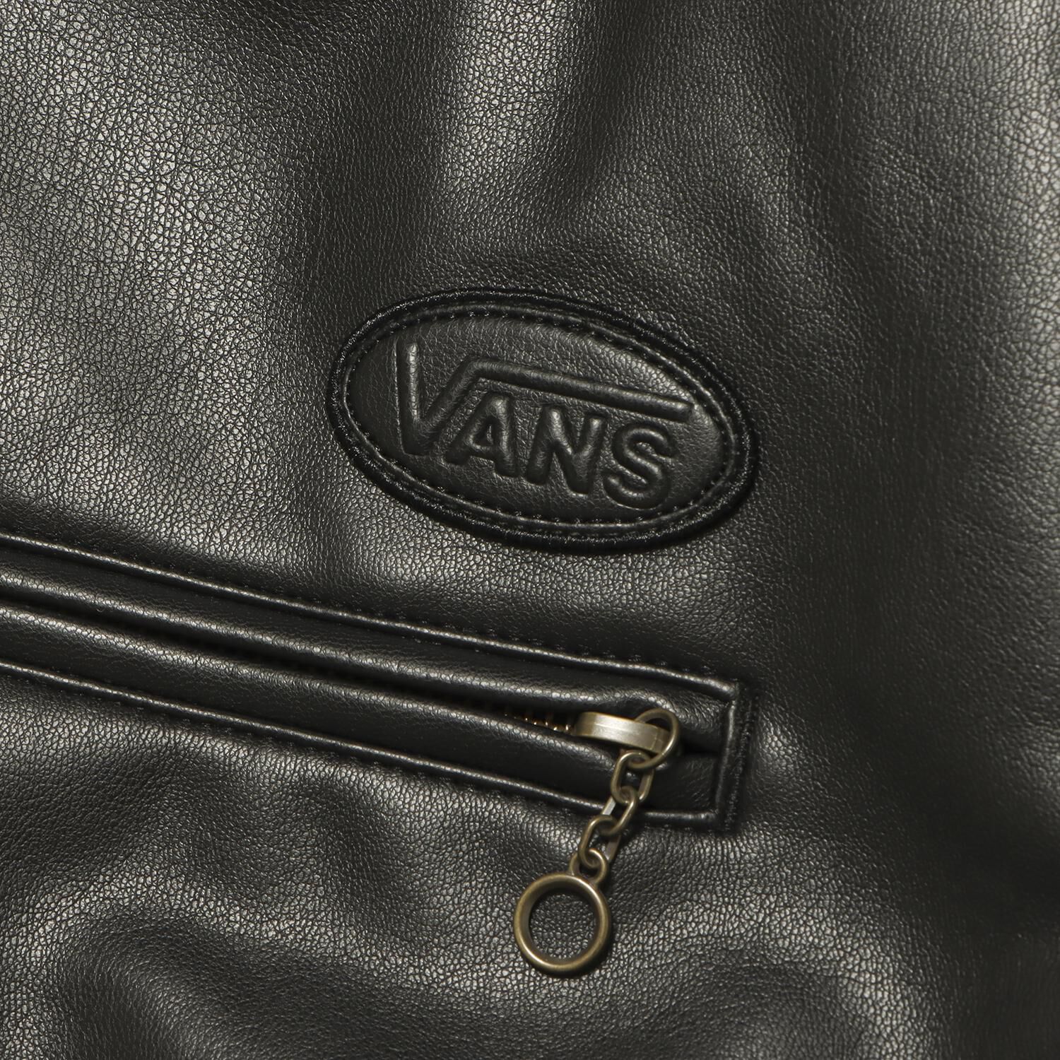 VANS「【VANSｱﾊﾟﾚﾙ(WJ)】M Fake Leather Jacket」|ポロシャツ|