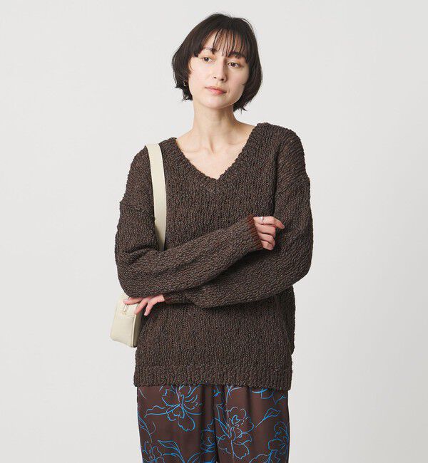 UNITED ARROWS「カラーミックス Vネックニット」|ニット・セーター|