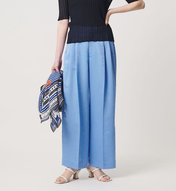 UNITED ARROWS「バンダナ 2タック ワイドパンツ ‐ウォッシャブル‐」|チノ|