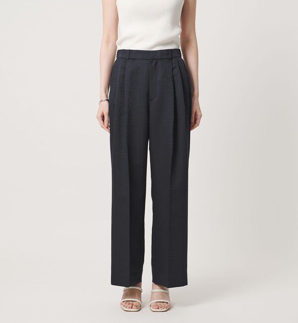 UNITED ARROWS「バンダナ 2タック ワイドパンツ ‐ウォッシャブル‐」|チノ|