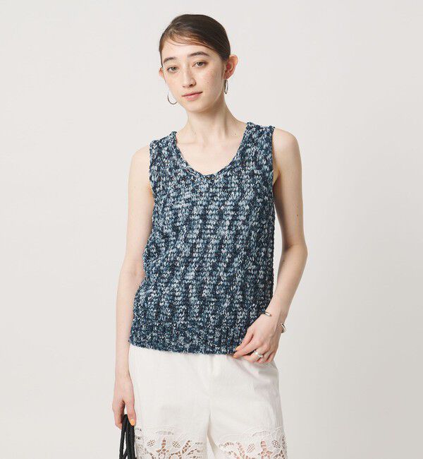 UNITED ARROWS「カラーミックス ニット ベスト」|ベスト・ジレ|NAVY