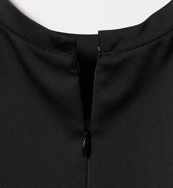 UNITED ARROWS「サテン レース コンビ ブラウス」|シャツ・ブラウス|