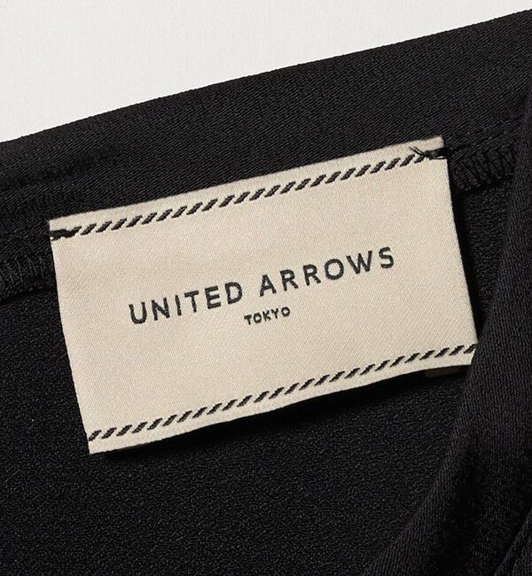 UNITED ARROWS「サテン レース コンビ ブラウス」|シャツ・ブラウス|