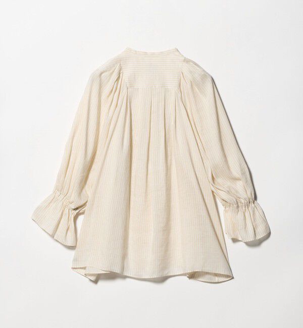 UNITED ARROWS「ラミー スキッパー Vネック ブラウス ‐ウォッシャブル‐」|シャツ・ブラウス|