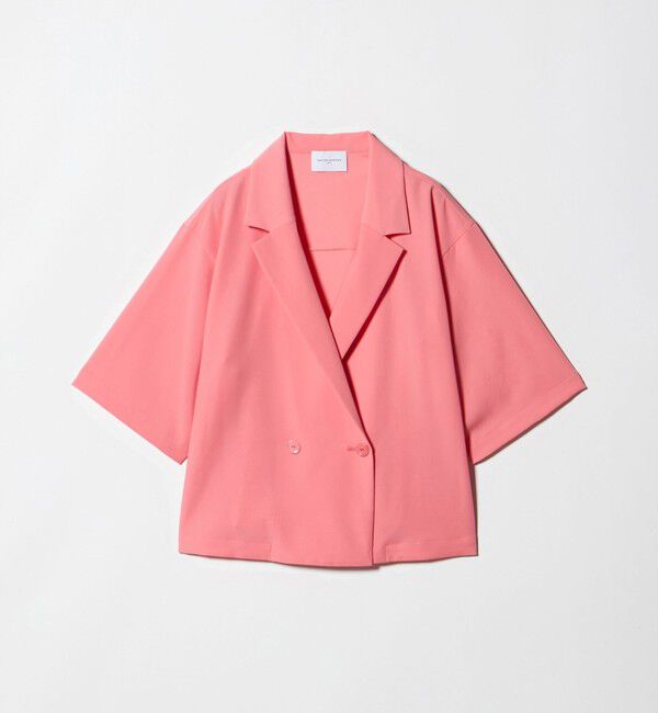 UNITED ARROWS「ツイル ハーフスリーブ シャツ ジャケット ‐ストレッチ 防シワ 接触冷感‐」|シャツ・ブラウス|