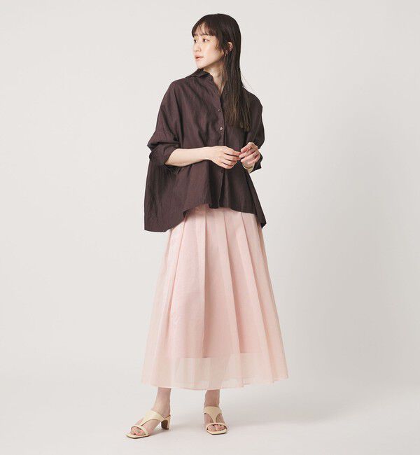 UNITED ARROWS「LINEAESSE シアー スカート ‐ウォッシャブル‐」|スカート|