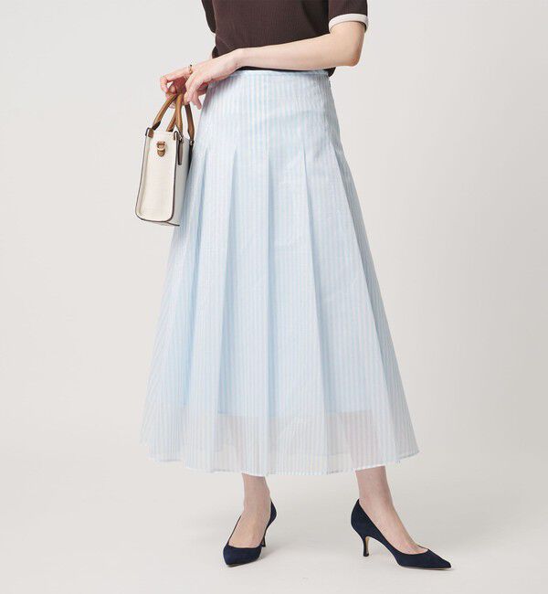 UNITED ARROWS「LINEAESSE シアー スカート ‐ウォッシャブル‐」|スカート|