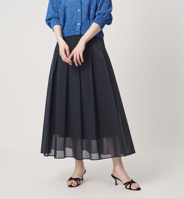 UNITED ARROWS「LINEAESSE シアー スカート ‐ウォッシャブル‐」|スカート|