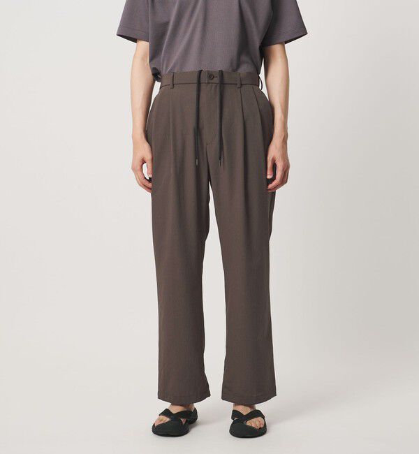 UNITED ARROWS「DotAir ドットエア ヘムコード ２プリーツ パンツ 吸水速乾 タテストレッチ」|スラックス|