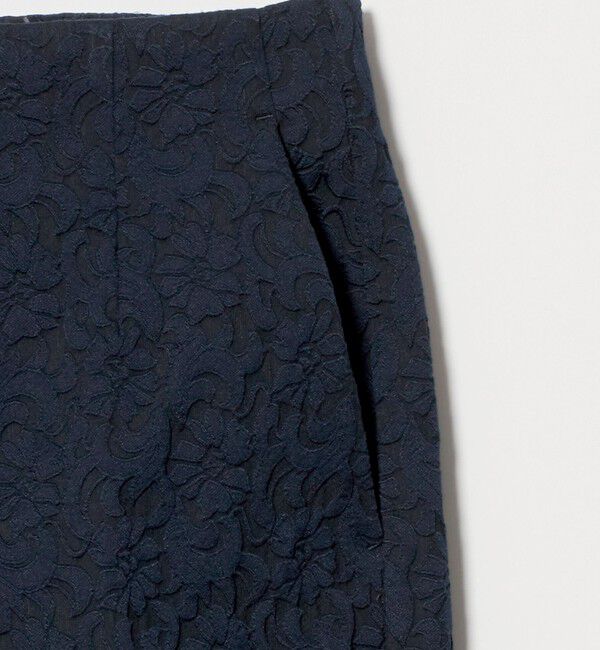 UNITED ARROWS「フクレ ジャガード スリムパンツ ‐ストレッチ ウォッシャブル‐」|スラックス|