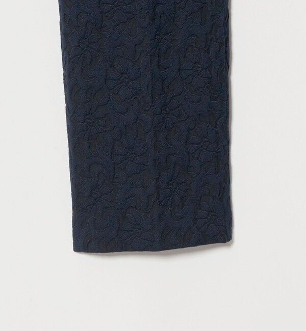 UNITED ARROWS「フクレ ジャガード スリムパンツ ‐ストレッチ ウォッシャブル‐」|スラックス|