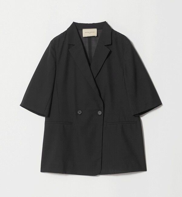 UNITED ARROWS「シアー テーラードジャケット ‐ウォッシャブル‐」|テーラードジャケット|BLACK