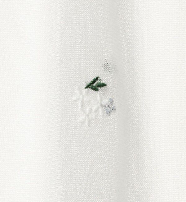 UNITED ARROWS「シアー フラワー カーディガン」|カーディガン|