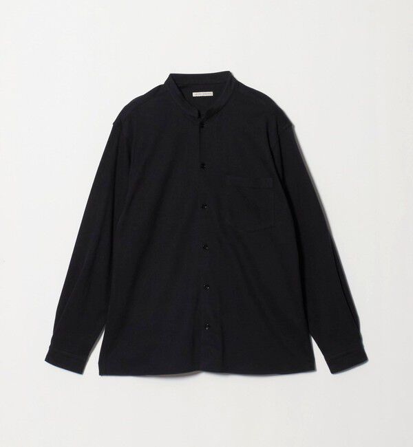 UNITED ARROWS「スエーディージャージ バンドカラーシャツ」|シャツ・ブラウス|BLACK