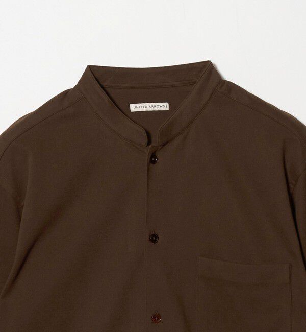 UNITED ARROWS「スエーディージャージ バンドカラーシャツ」|シャツ・ブラウス|