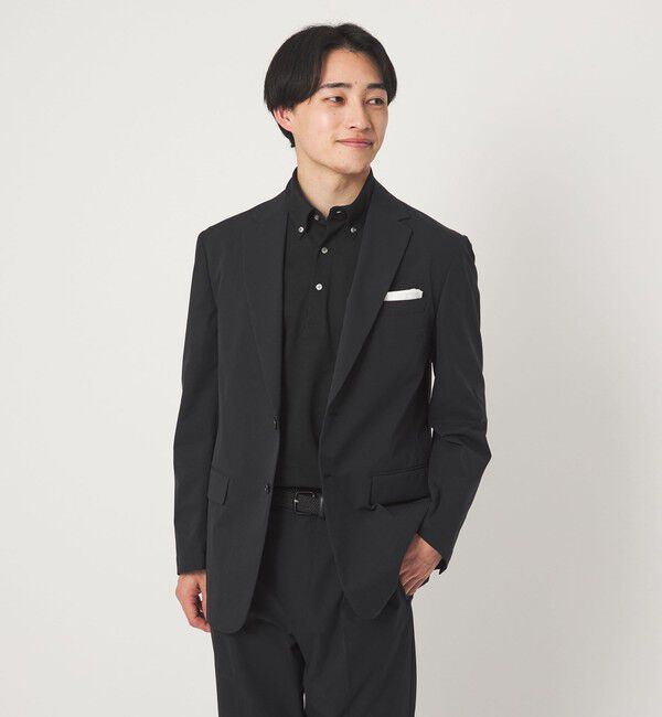 UNITED ARROWS green label relaxing「DUADRY clean バーズアイ ボタンダウン ビズポロ ポロシャツ -吸水速乾・抗菌-」|ポロシャツ|