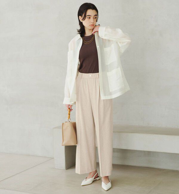 UNITED ARROWS green label relaxing「［size SHORT/TALLあり］ニーハイワイドパンツ」|その他|