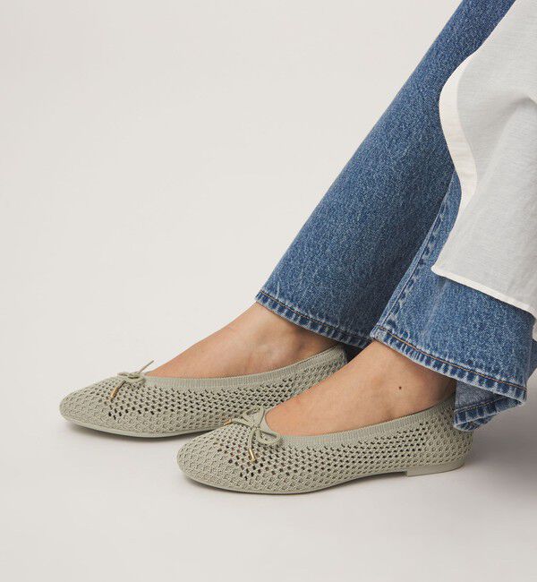 UNITED ARROWS green label relaxing「ウェルネスシアー バレエシューズ / ニットシューズ」|ローファー|