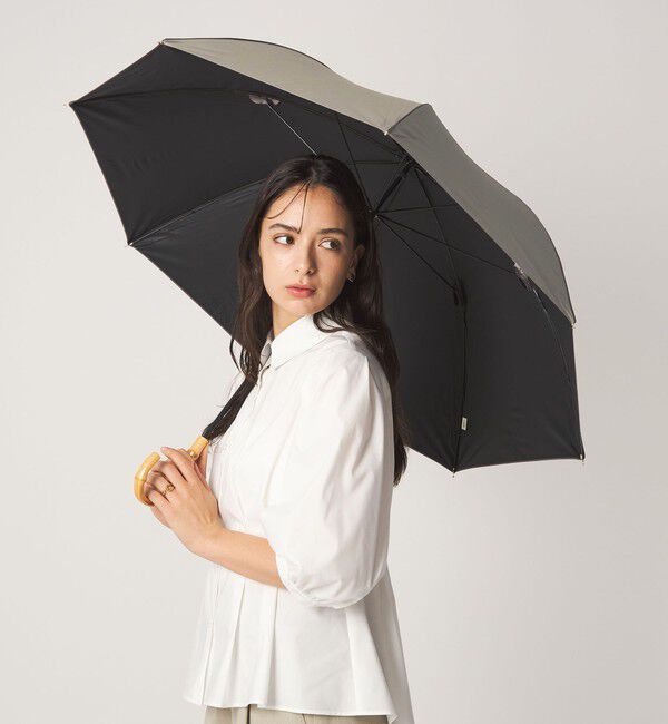 UNITED ARROWS green label relaxing「【別注】＜because＞パイピング アンブレラ 長傘 晴雨兼用 レイン UVカット」|傘|MOCA
