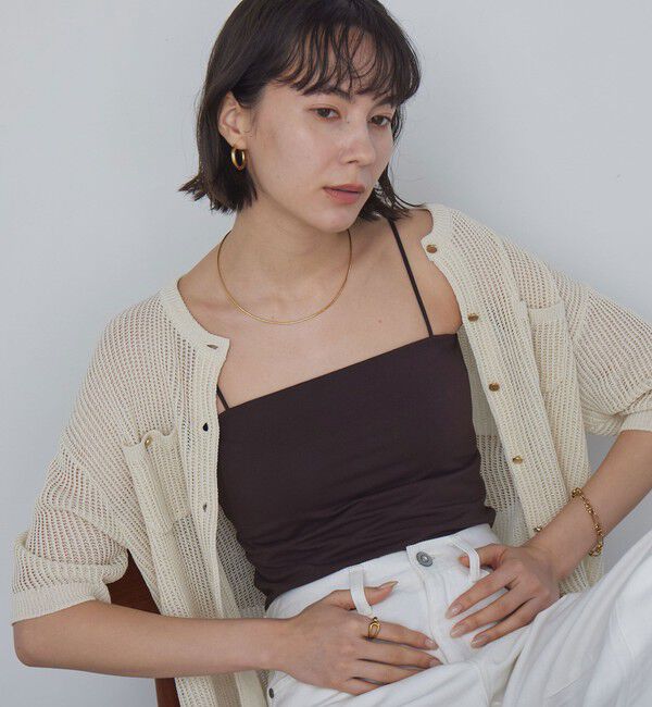 UNITED ARROWS green label relaxing「ベアトップキャミソール / カップインナー」|キャミソール|