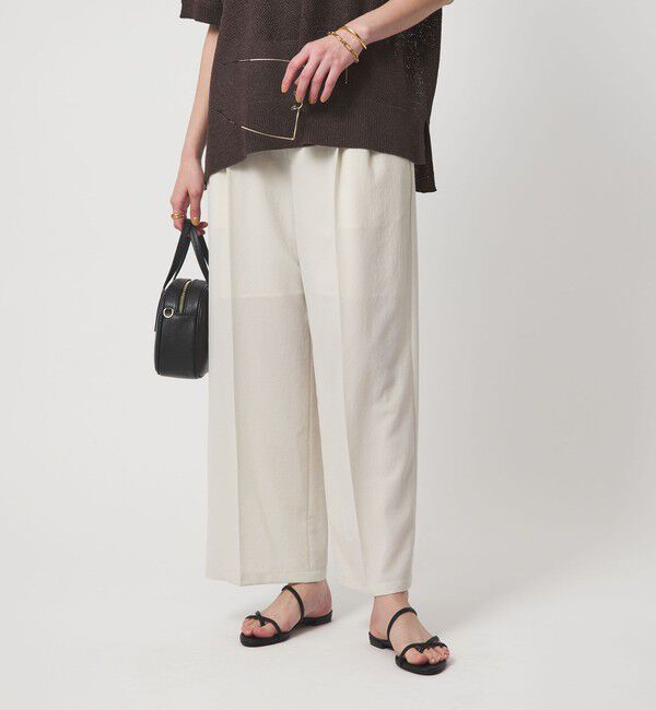 UNITED ARROWS green label relaxing「【結論シリーズ】ドライクロス ニーハイワイド オフホワイト マシンウォッシャブル  通気性」|その他|