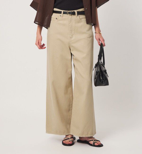 UNITED ARROWS green label relaxing「＜スタイリスト兵藤千尋さんコラボ＞ワイド ライト デニム 接触冷感」|デニム|