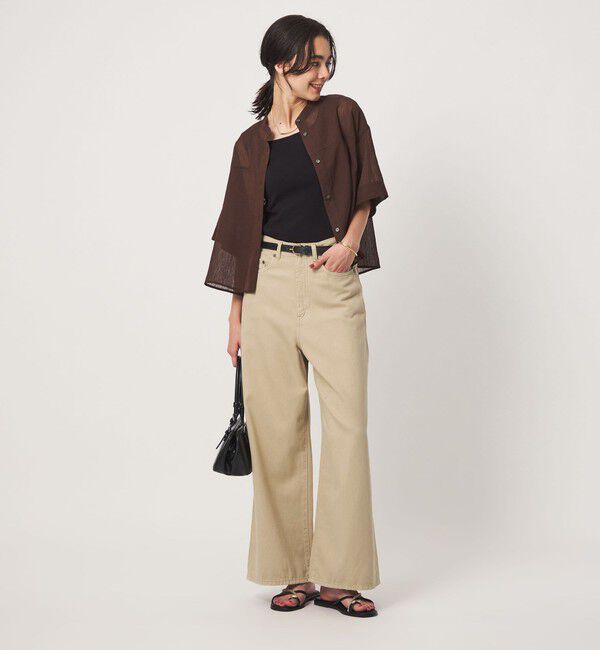 UNITED ARROWS green label relaxing「＜スタイリスト兵藤千尋さんコラボ＞ワイド ライト デニム 接触冷感」|デニム|