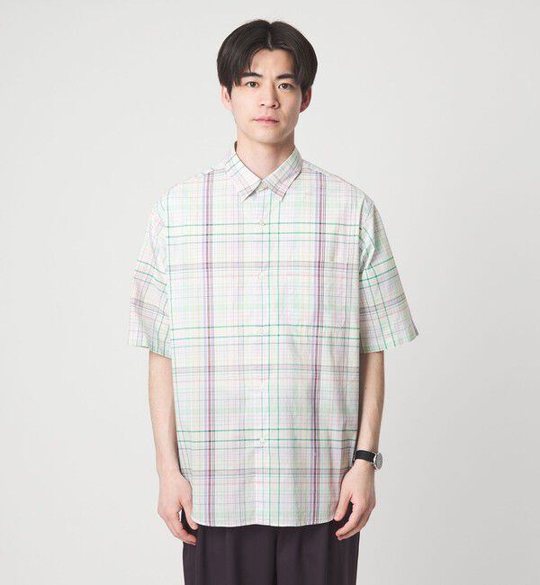 UNITED ARROWS green label relaxing「トーマスメイソン ジャストルーズ チェック柄 半袖 シャツ」|シャツ・ブラウス|