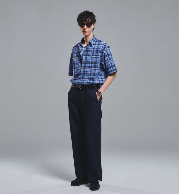 UNITED ARROWS green label relaxing「トーマスメイソン ジャストルーズ チェック柄 半袖 シャツ」|シャツ・ブラウス|