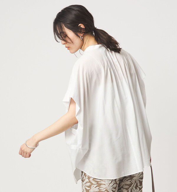 UNITED ARROWS green label relaxing「［size SHORTあり］ショルダー タック スキッパー ブラウス」|シャツ・ブラウス|