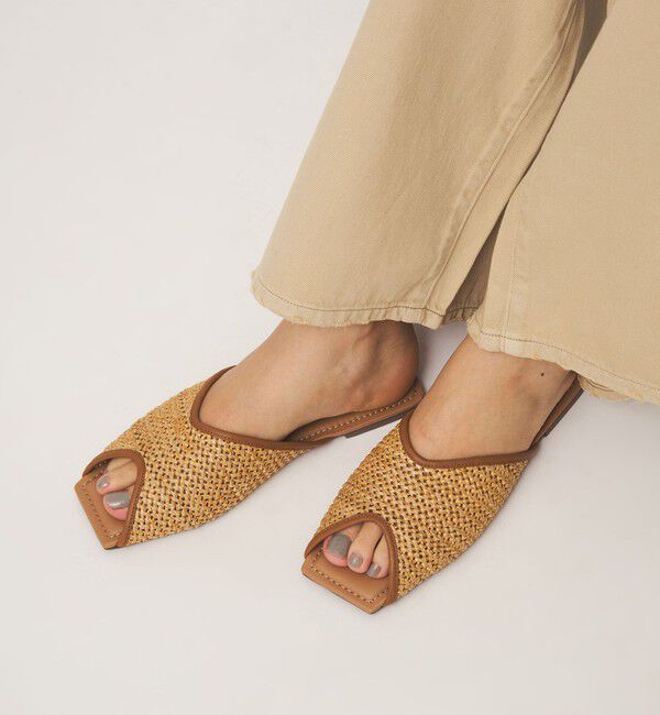UNITED ARROWS green label relaxing「Vカット ミュールサンダル」|サンダル|