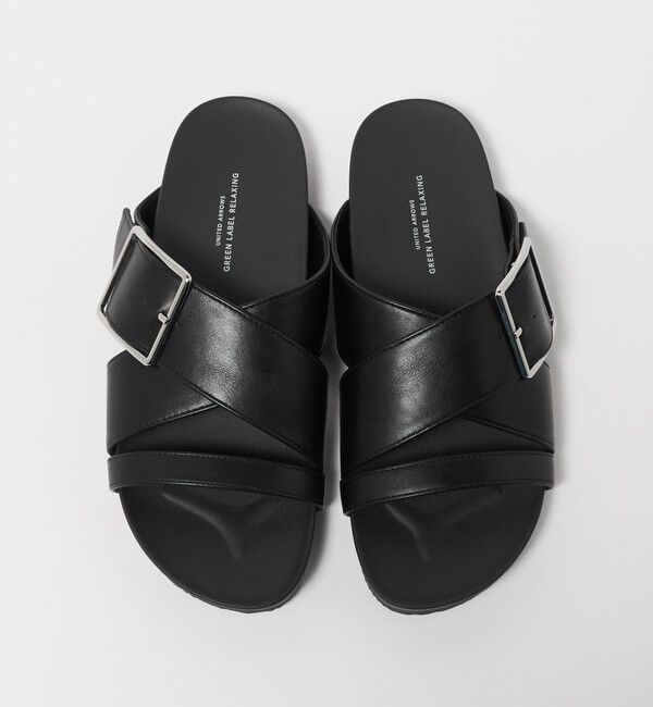 UNITED ARROWS green label relaxing「ビッグバックル フラットサンダル」|サンダル|