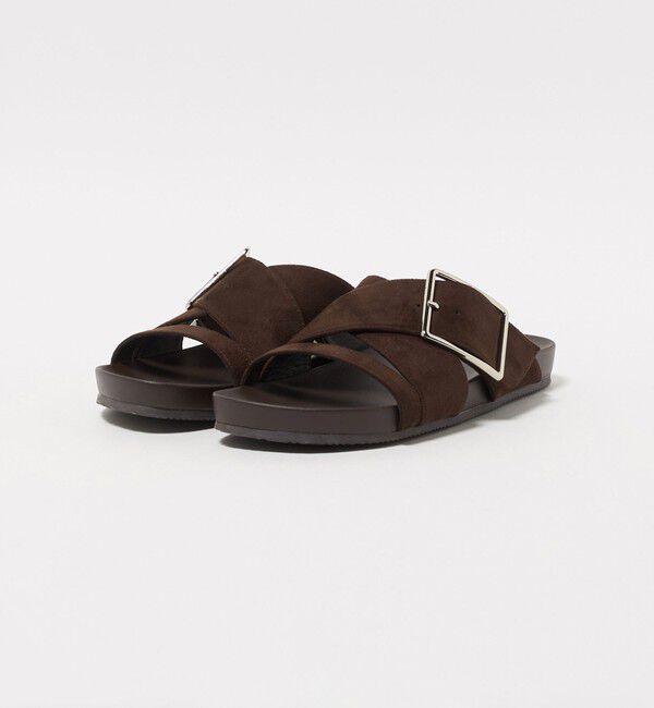 UNITED ARROWS green label relaxing「ビッグバックル フラットサンダル」|サンダル|