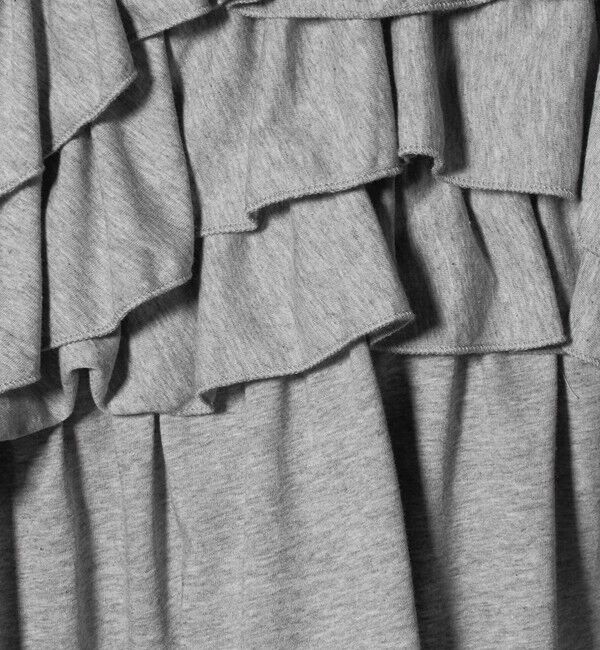 UNITED ARROWS green label relaxing「【WEB限定】＜at ease＞フロント フリル ショートスリーブ カットソー」|Tシャツ・カットソー|