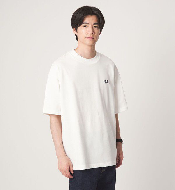 UNITED ARROWS green label relaxing「＜FRED PERRY＞バックプリント ローレル リース 半袖 Tシャツ カットソー」|Tシャツ・カットソー|WHITE
