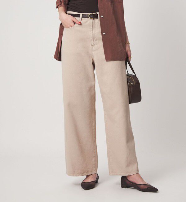UNITED ARROWS green label relaxing「［size SHORT/TALLあり］ワイド デニム パンツ」|デニム|