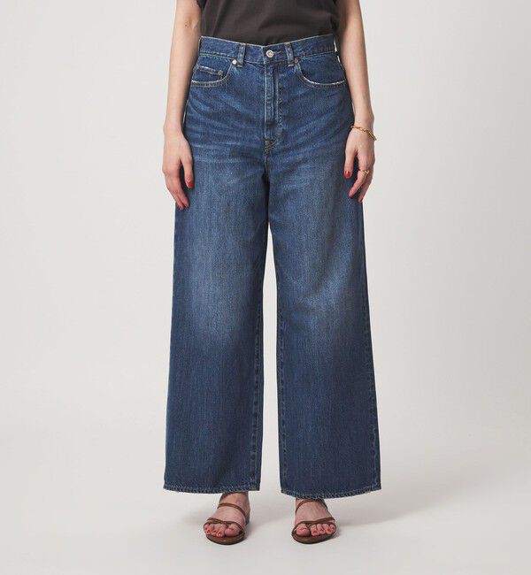 UNITED ARROWS green label relaxing「［size SHORT/TALLあり］ワイド デニム パンツ」|デニム|